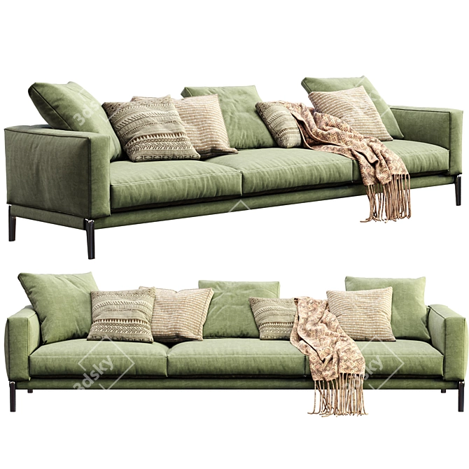 Luxury Modern Sofa Flexform 2013 3D model image 4