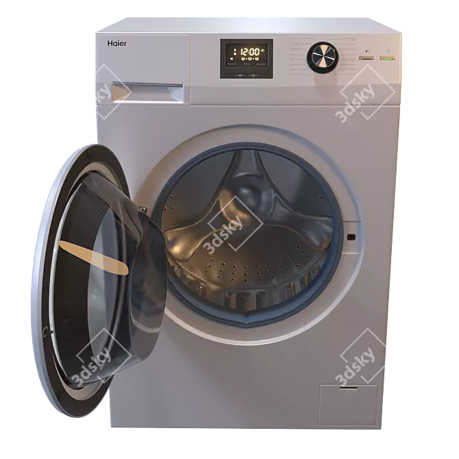 Haier HW60 Washing Machine 3D model image 1