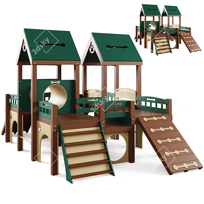 Kennel Club Deluxe Playground 3D model image 1