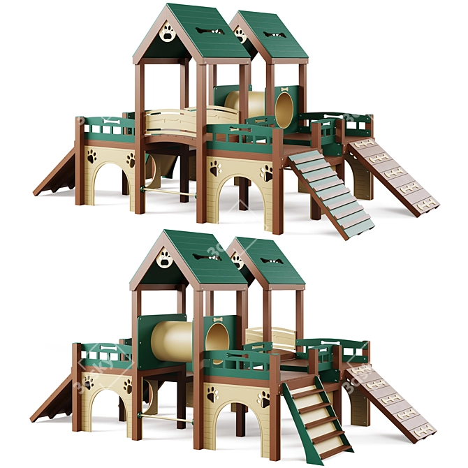 Kennel Club Deluxe Playground 3D model image 2