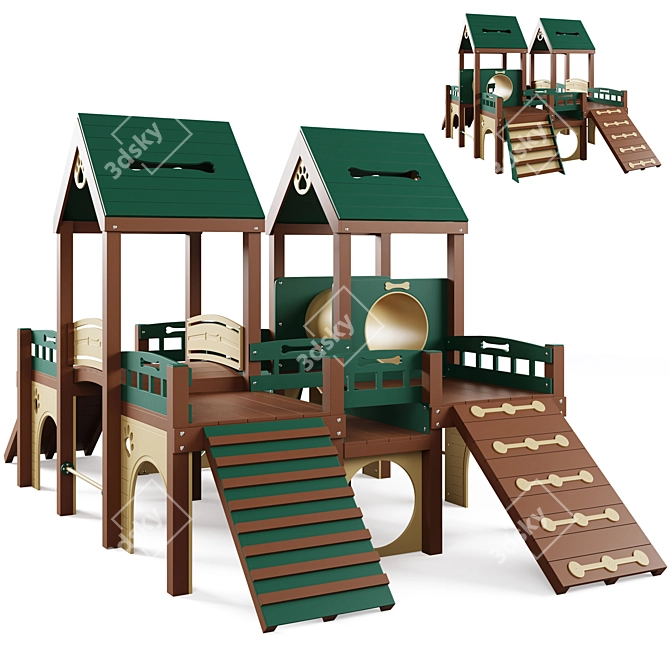 Kennel Club Deluxe Playground 3D model image 6