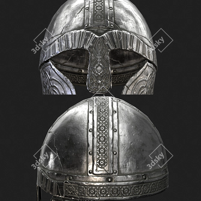 Nordic Warrior Helmet Model Kit 3D model image 5