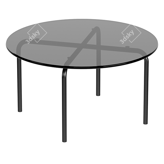 Modern Thonet Side Table MR 516 3D model image 1