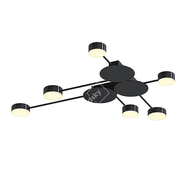 Nordic LED Ceiling Light Chandelier 3D model image 1