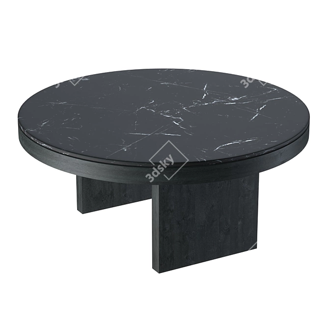 Designer Collaboration Marble Coffee Table 3D model image 3