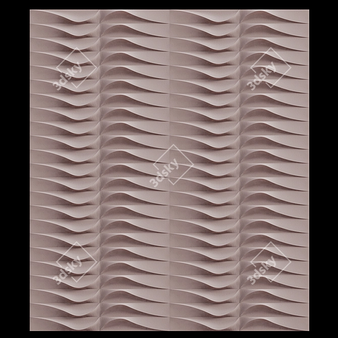 Modern 3D Wall Tile Polska 3D model image 3