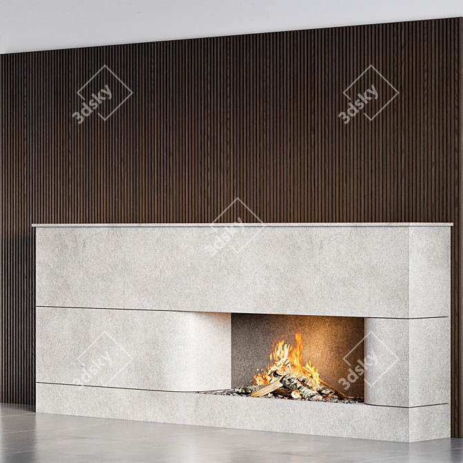 High-Quality Fireplace Model for V-Ray & Corona 3D model image 3