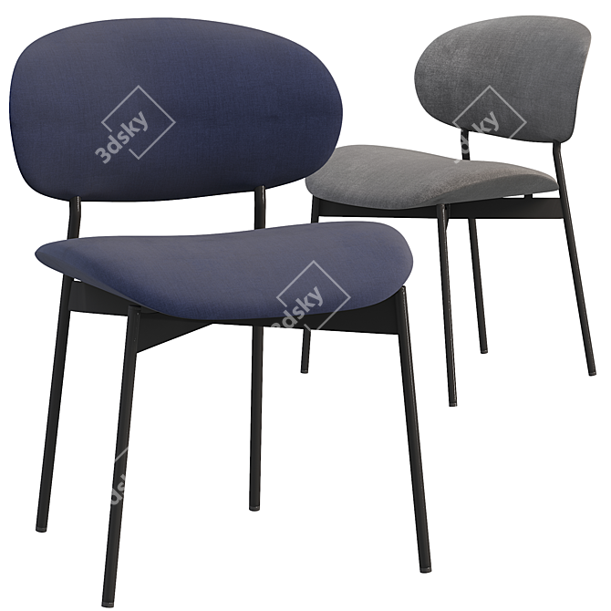 Sleek Modern Luz Chair 3D model image 1