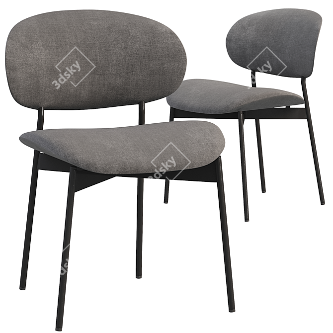 Sleek Modern Luz Chair 3D model image 2