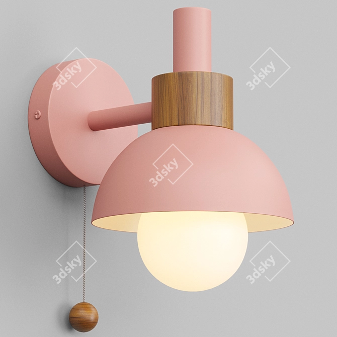 Scandinavian Style Fanta Wall Lamp 3D model image 3