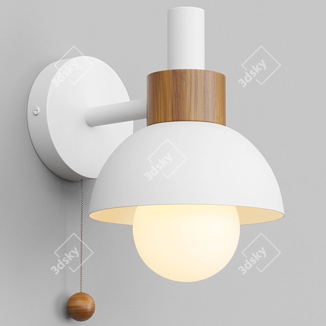 Scandinavian Style Fanta Wall Lamp 3D model image 5