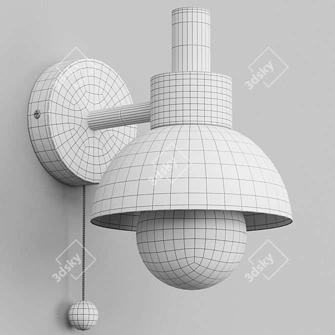 Scandinavian Style Fanta Wall Lamp 3D model image 6