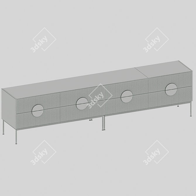 Alto TV Stand Bragindesign 246cm 3D model image 3