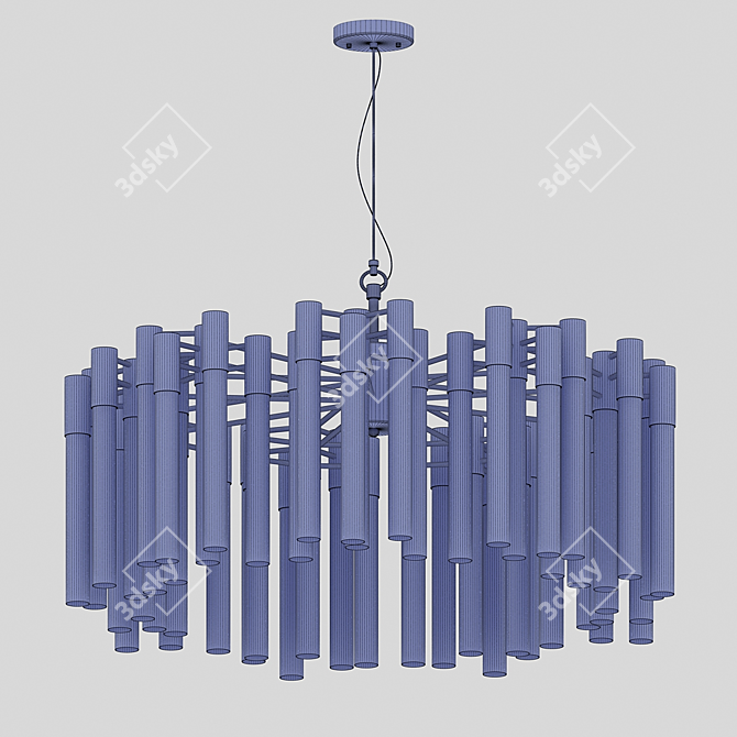 Elegant Burj Khalifa Inspired Chandelier 3D model image 3