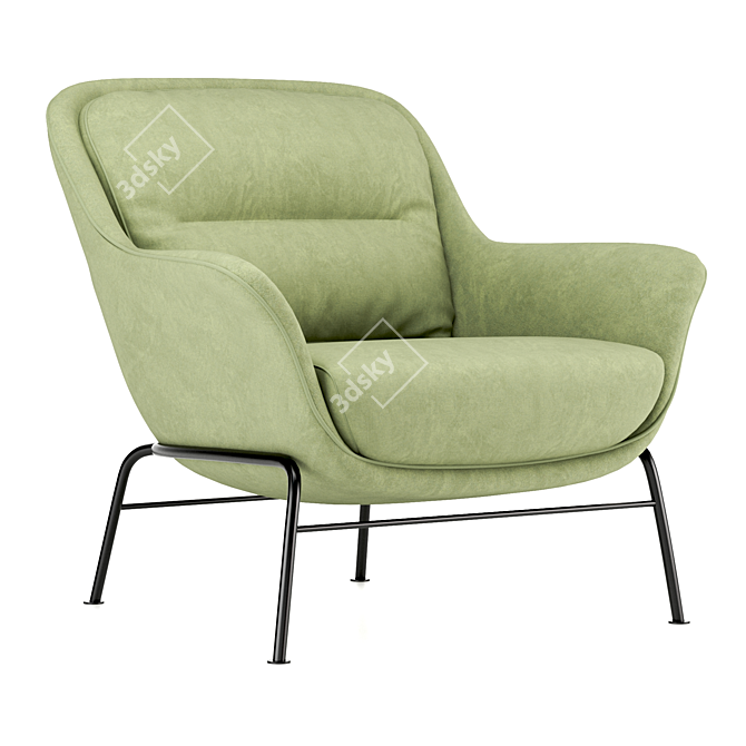 Modern Teulat Sadira Armchair Design 3D model image 1