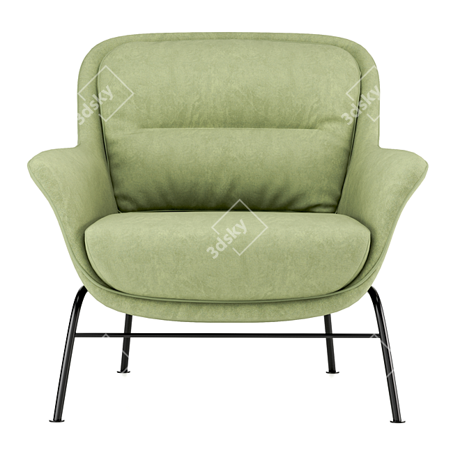 Modern Teulat Sadira Armchair Design 3D model image 2