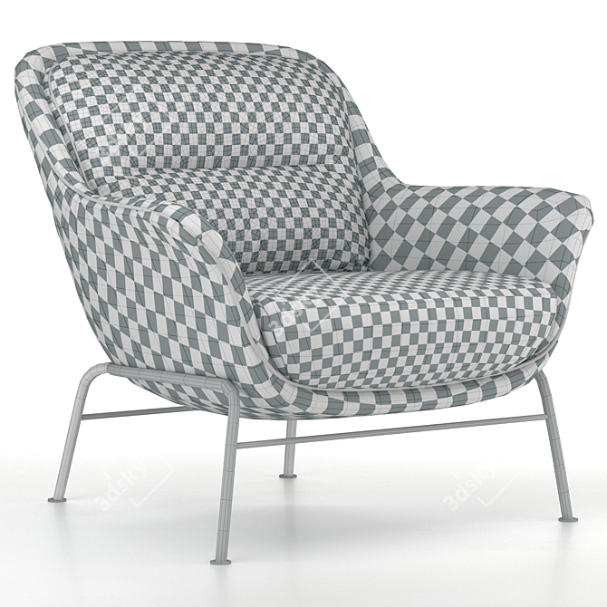 Modern Teulat Sadira Armchair Design 3D model image 3