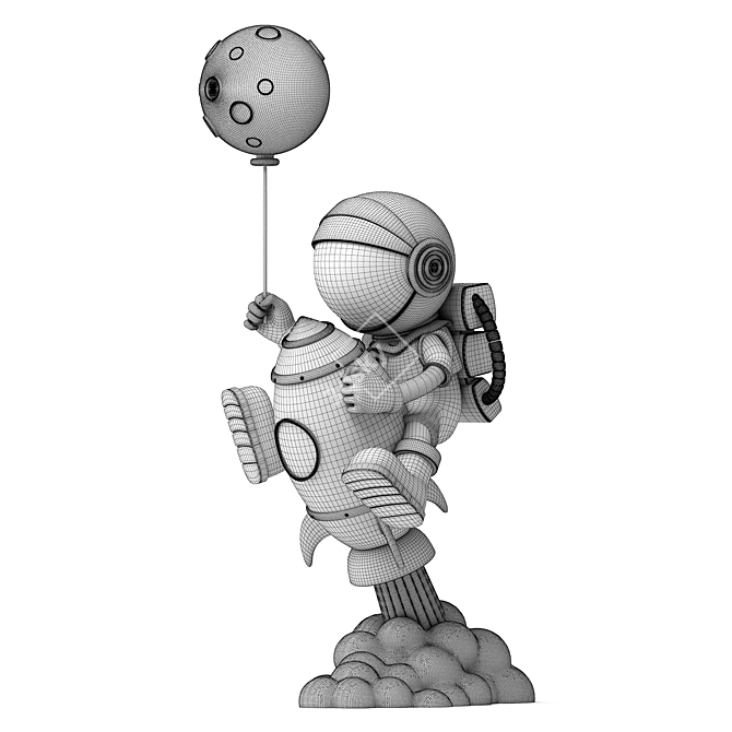 Space Explorer 3D Model Kit 3D model image 2