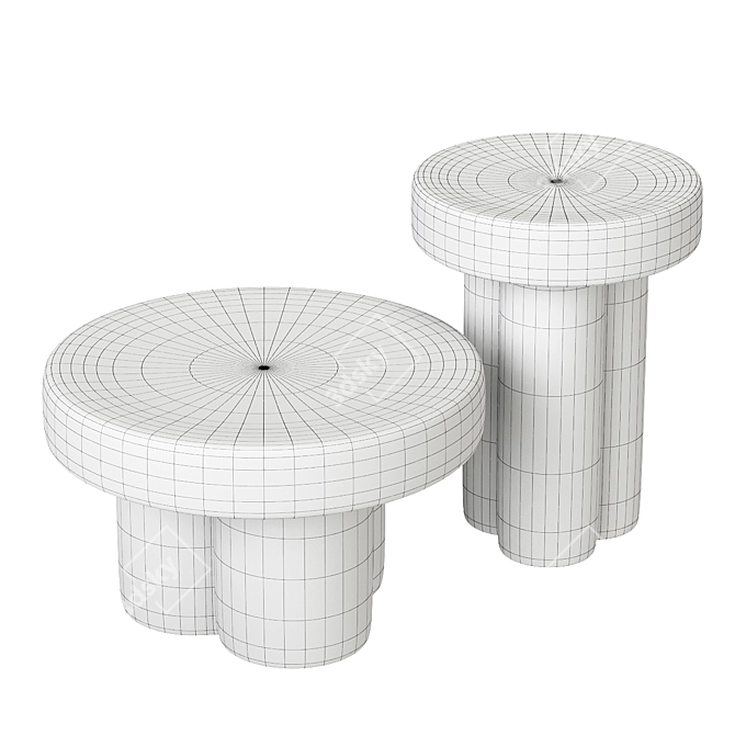  Chic Soda Side Tables Set 3D model image 3