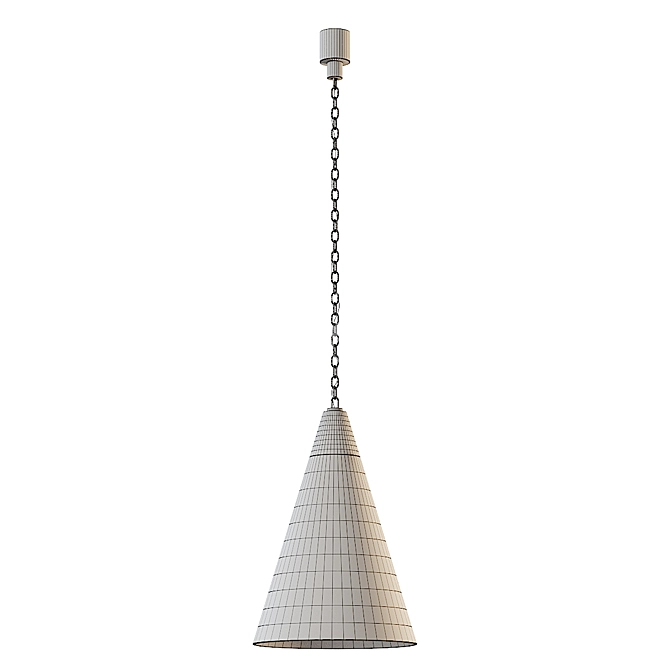 Modern Glass Pendant Light Model 3D model image 4