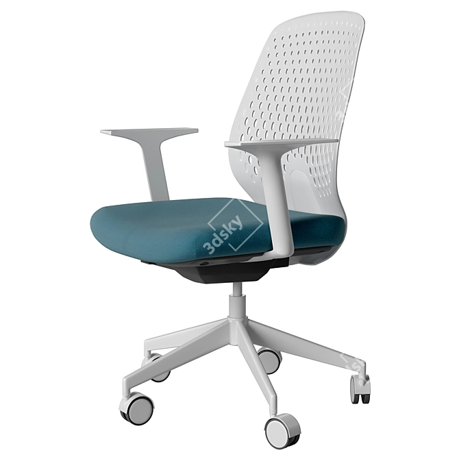 Key Smart Poly Armchair - Ergonomic Office Chair 3D model image 2