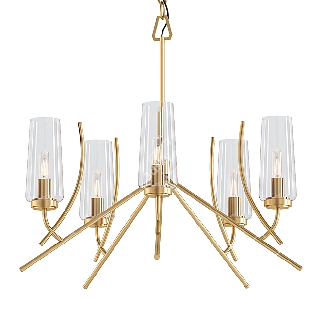 Modern Tulip Chandelier Pendant Light 3D model image 1