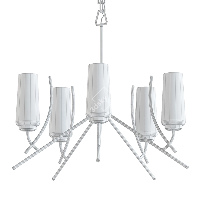 Modern Tulip Chandelier Pendant Light 3D model image 2