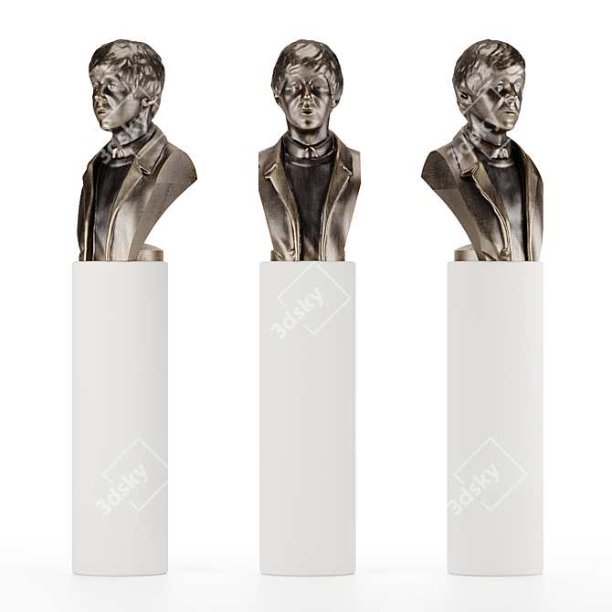 Paul McCartney (The Beatles) Statue 3D model image 4