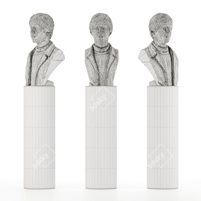 Paul McCartney (The Beatles) Statue 3D model image 5