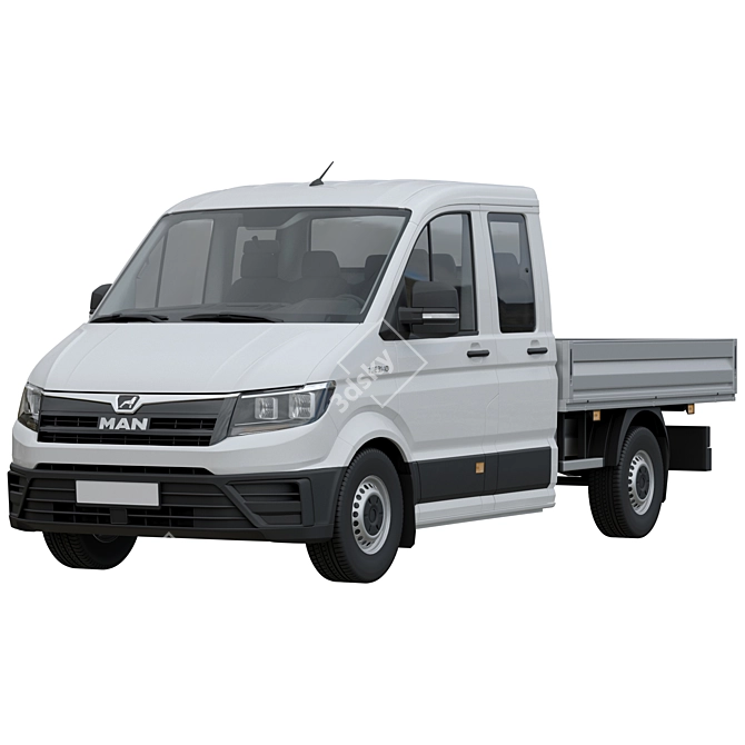 MAN TGE 3.140 Double Cab 3D model image 1