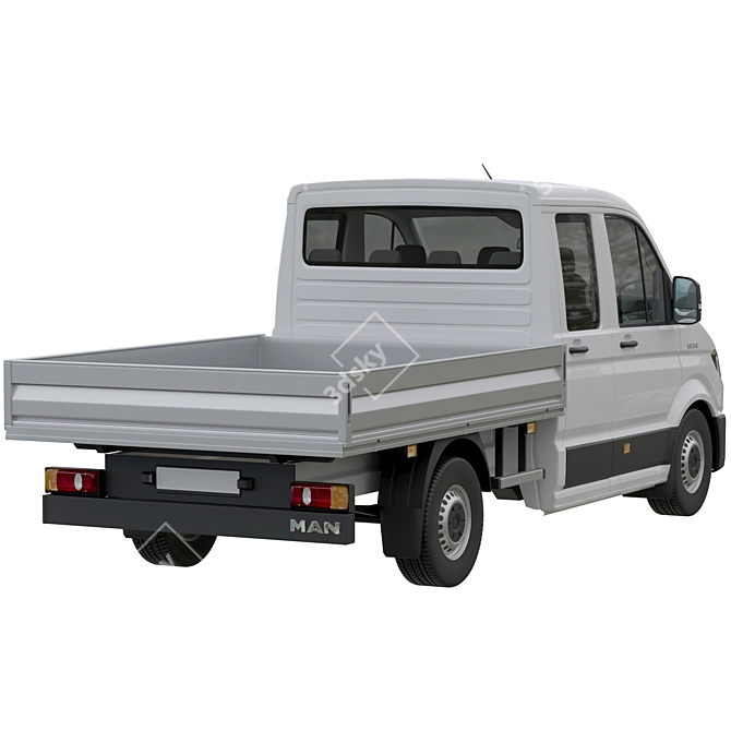 MAN TGE 3.140 Double Cab 3D model image 3