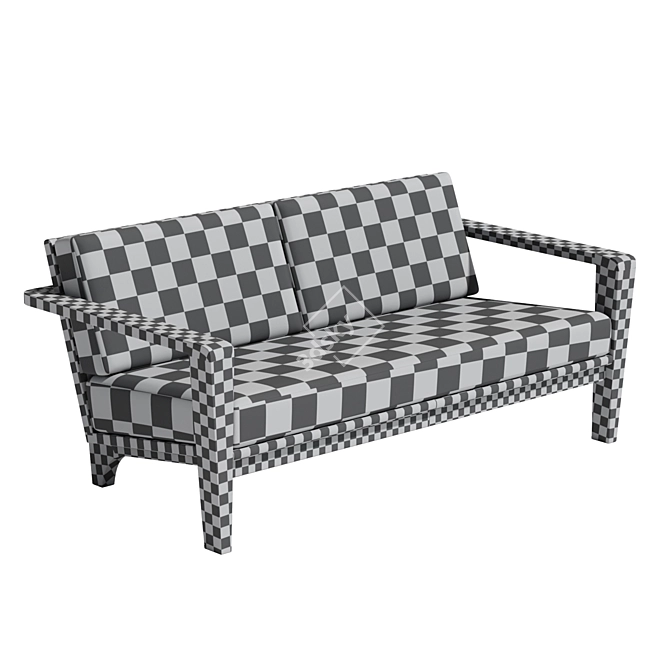 Luxury Bombay Sofa - 3D Model 3D model image 4