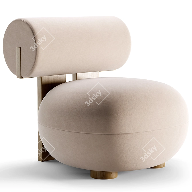  HIPPO Armchair for 3Ds Max 2016 3D model image 1