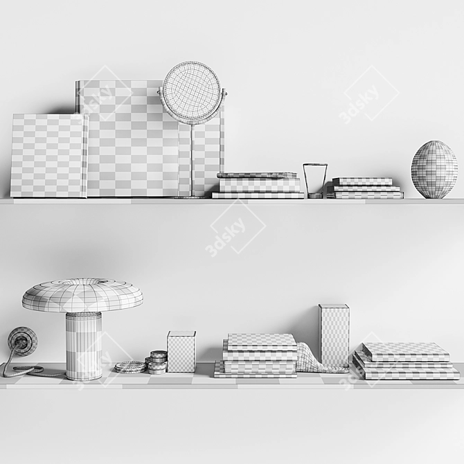 Modern Scandinavian Decor Set 3D model image 6