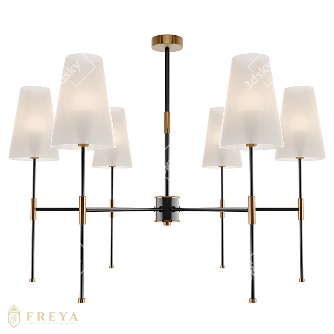 Modern Tida Series Chandelier 3D model image 1