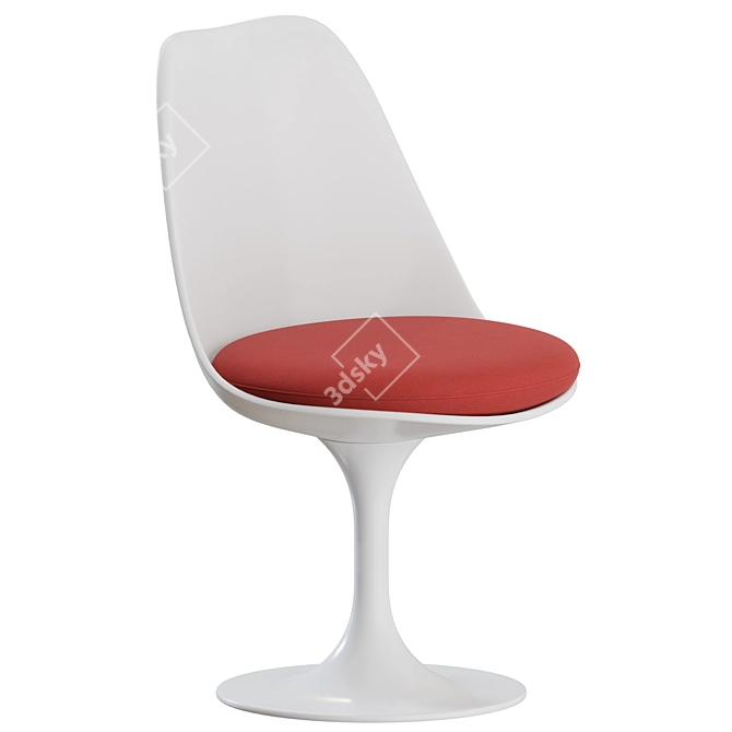 Sleek Tulip Dining Chair Set 3D model image 3