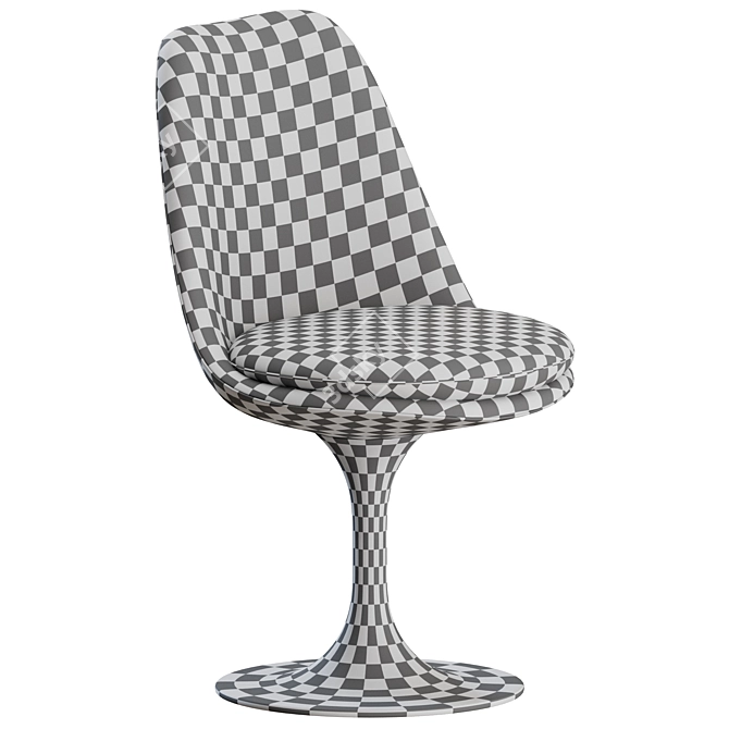  Knoll Tulip Upholstery Dining Chair 3D model image 4