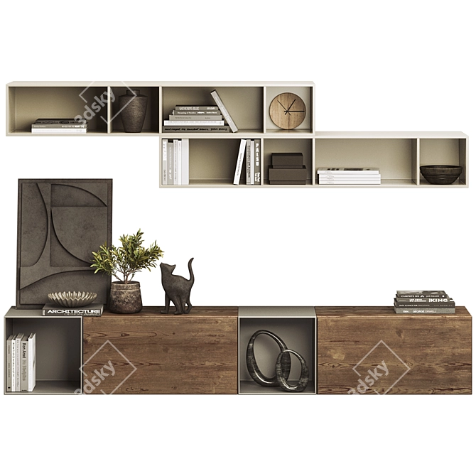 Modern BoConcept Lugano Wall Unit 3D model image 1