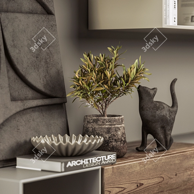 Modern BoConcept Lugano Wall Unit 3D model image 3