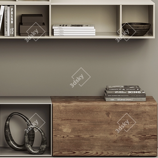 Modern BoConcept Lugano Wall Unit 3D model image 4