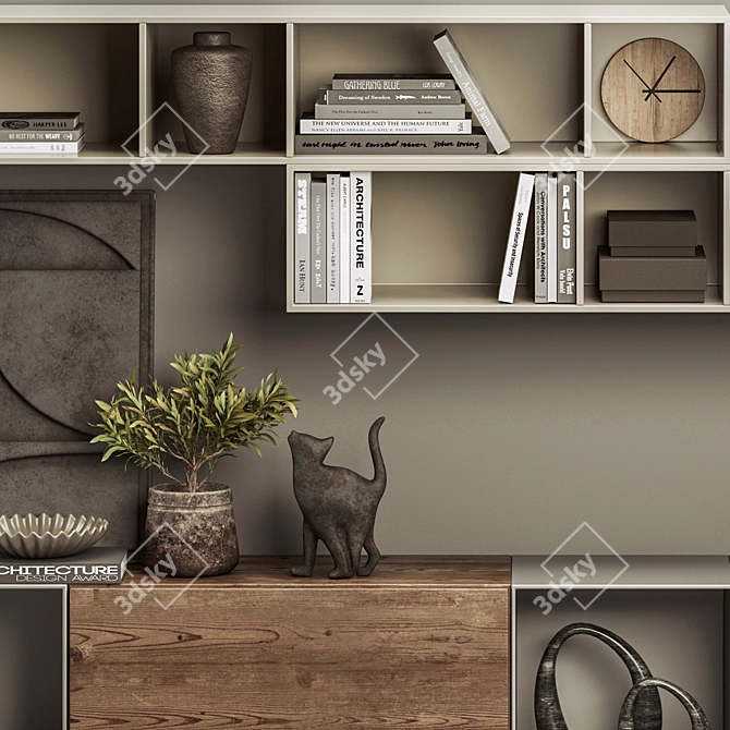 Modern BoConcept Lugano Wall Unit 3D model image 5