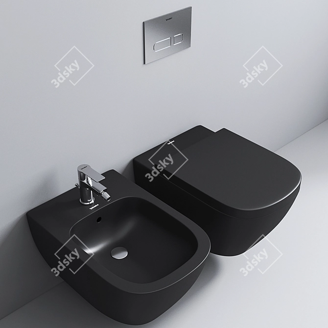  D.2 Rimless Wall Mounted Toilet 3D model image 9