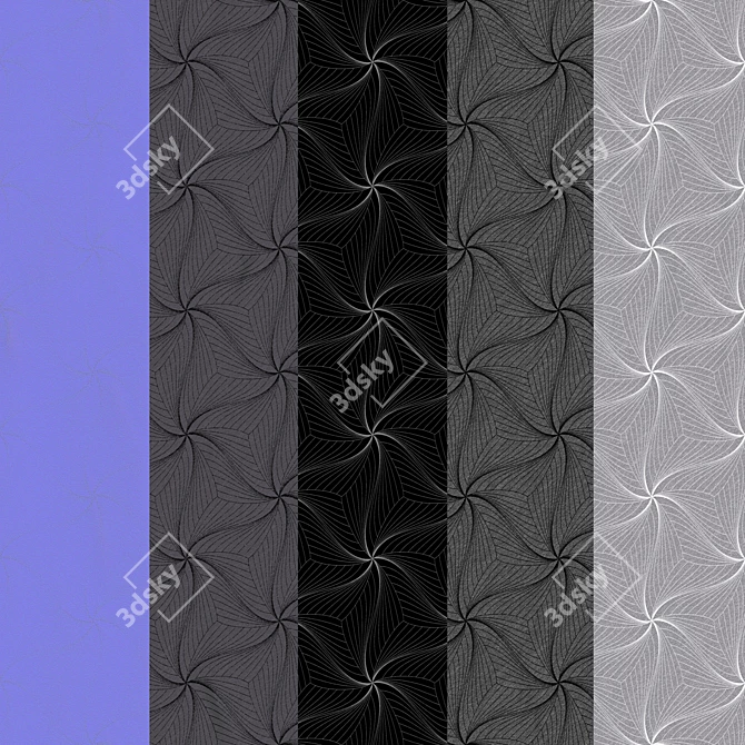  Seamless Textured Furniture Fabric 3D model image 2