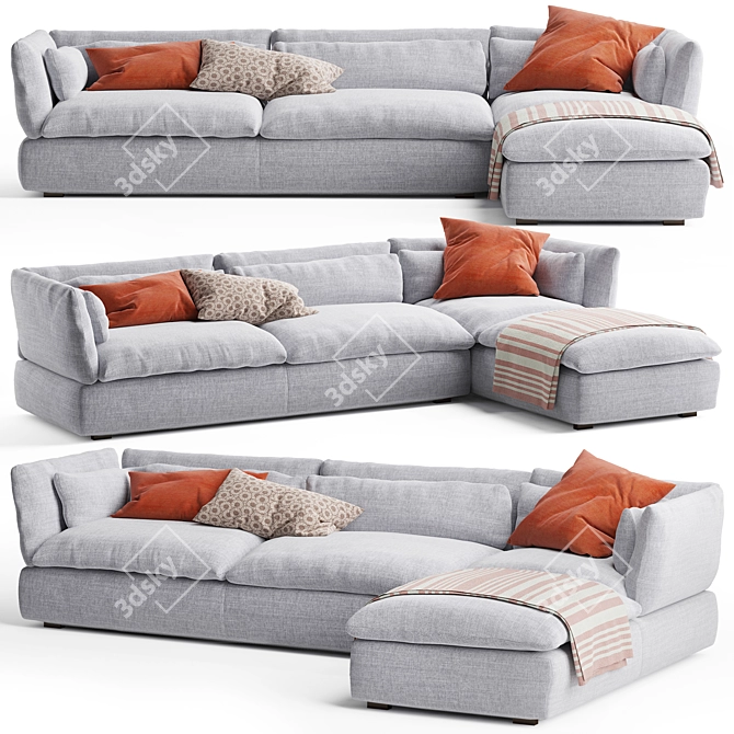  Modern Swan Sofa Set 3D model image 1