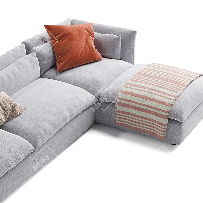  Modern Swan Sofa Set 3D model image 2