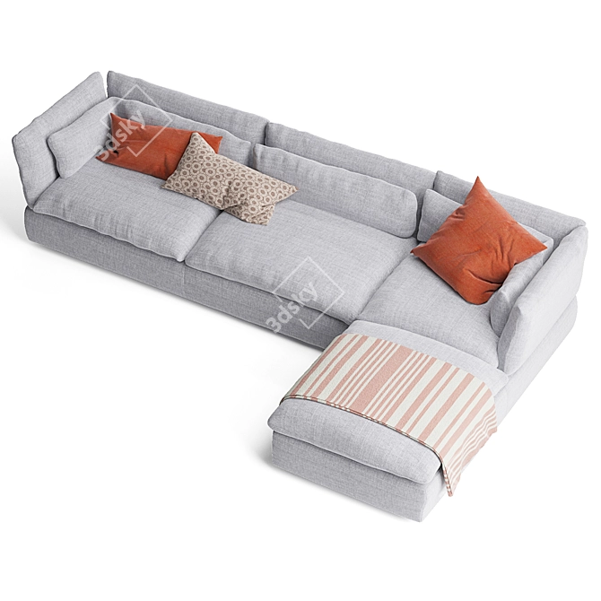  Modern Swan Sofa Set 3D model image 4