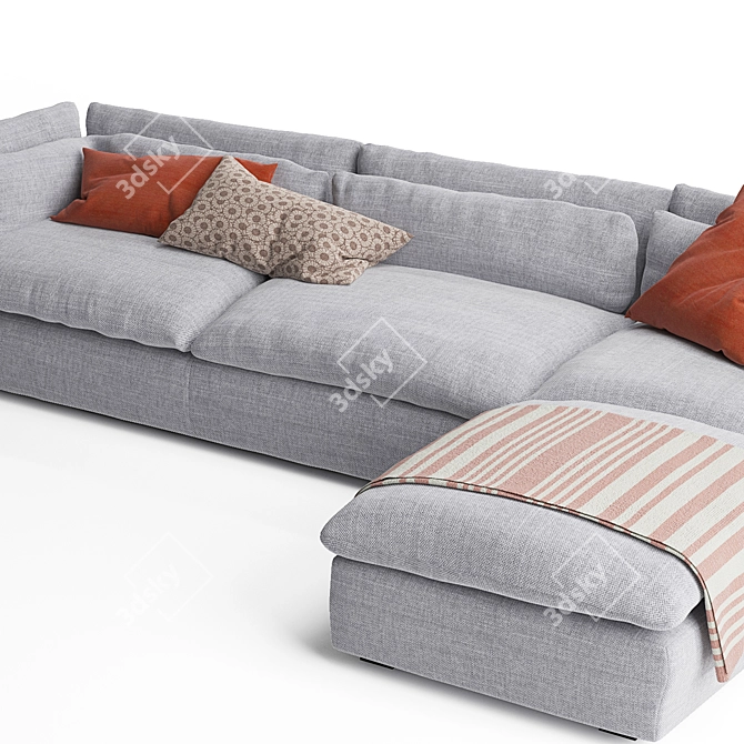  Modern Swan Sofa Set 3D model image 6