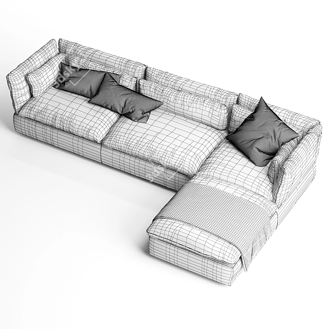  Modern Swan Sofa Set 3D model image 7