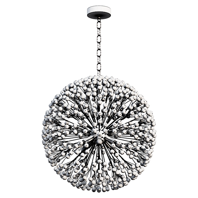 Crystal Dandelion Chandelier - Small 3D model image 2