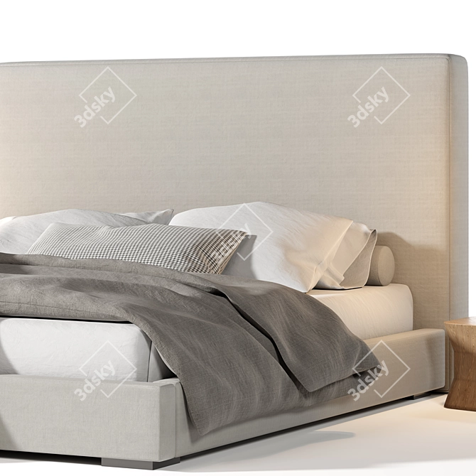 Stylish MODENA Platform Bed Frame 3D model image 4